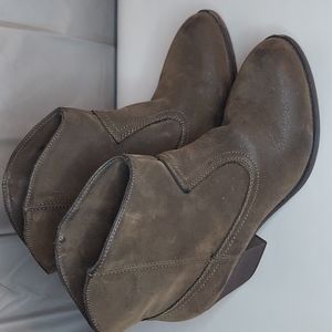 Rocket Dog Brown Leather Booties